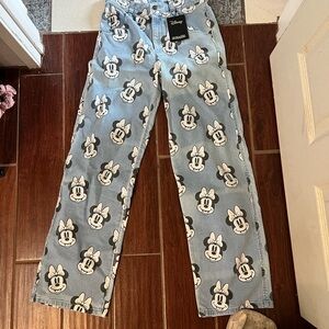 Disney Blue Jeans with Mickey Mouse Design